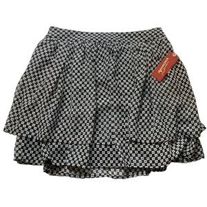 Arizona Jean Co. Black & White Geometric Skirt Size XS